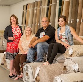 Wilmington Staff in showroom from Wilmington Carpets in the Wilmington, OH area